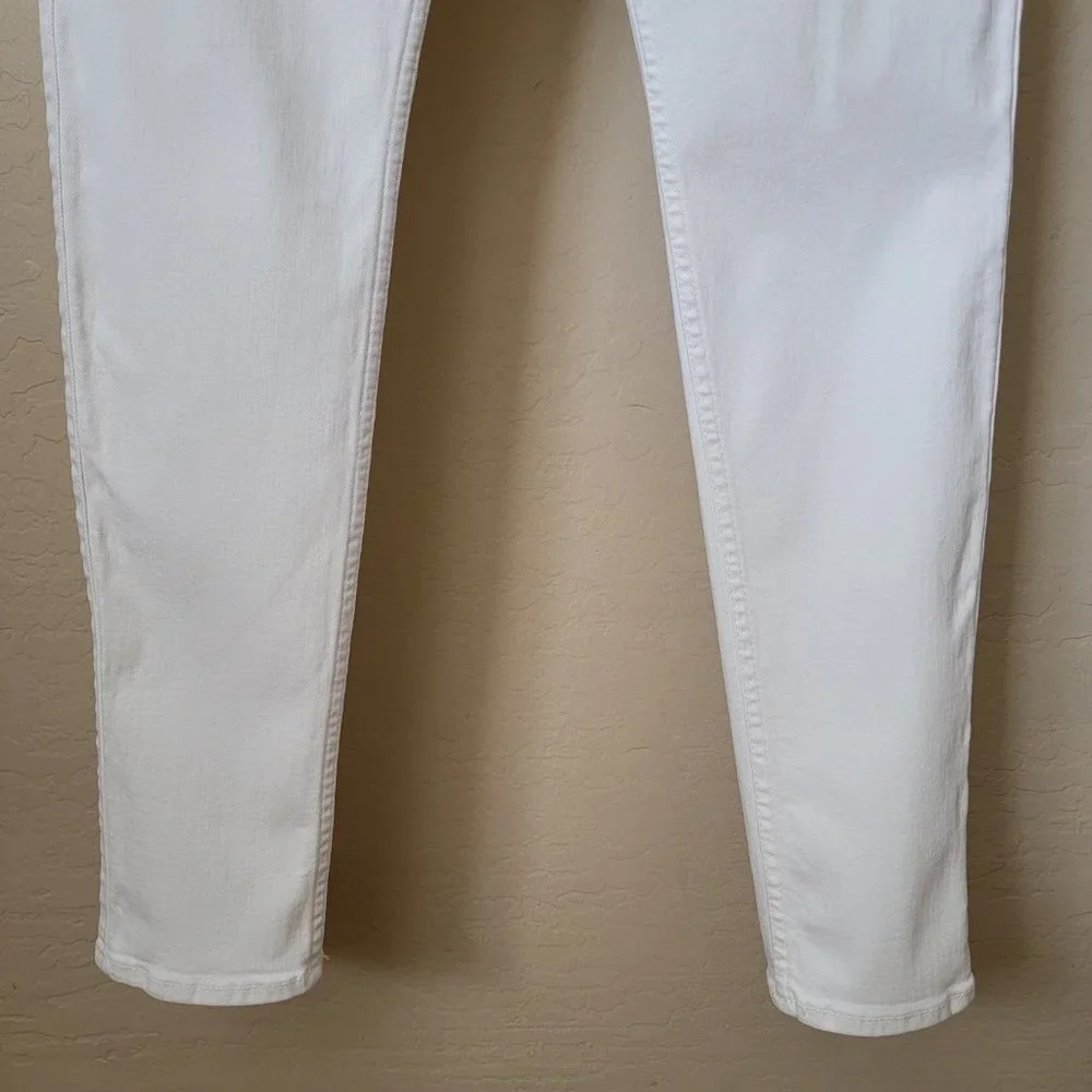 Abercrombie & Fitch Super Skinny White Denim Jeans
